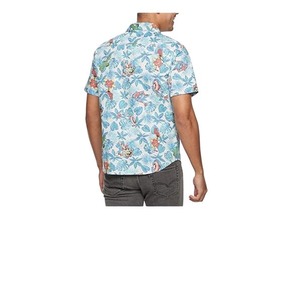 Marvel Mens 2XL Hawaiian Button-Up Shirt Featuring Avengers Short Sleeve Cotton - Picture 2 of 11